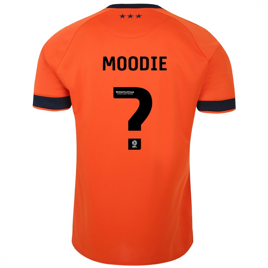 Kinder Fußball Paul Moodie #0 Orangefarben Auswärtstrikot Trikot 2023/24 T-Shirt Luxemburg