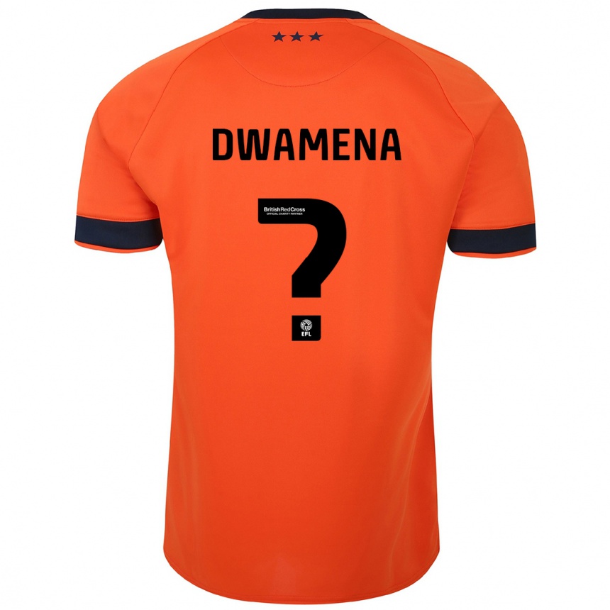 Kinder Fußball Nick Nkansa-Dwamena #0 Orangefarben Auswärtstrikot Trikot 2023/24 T-Shirt Luxemburg