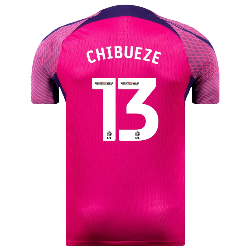 Kinder Fußball Kelechi Chibueze #13 Lila Auswärtstrikot Trikot 2023/24 T-Shirt Luxemburg