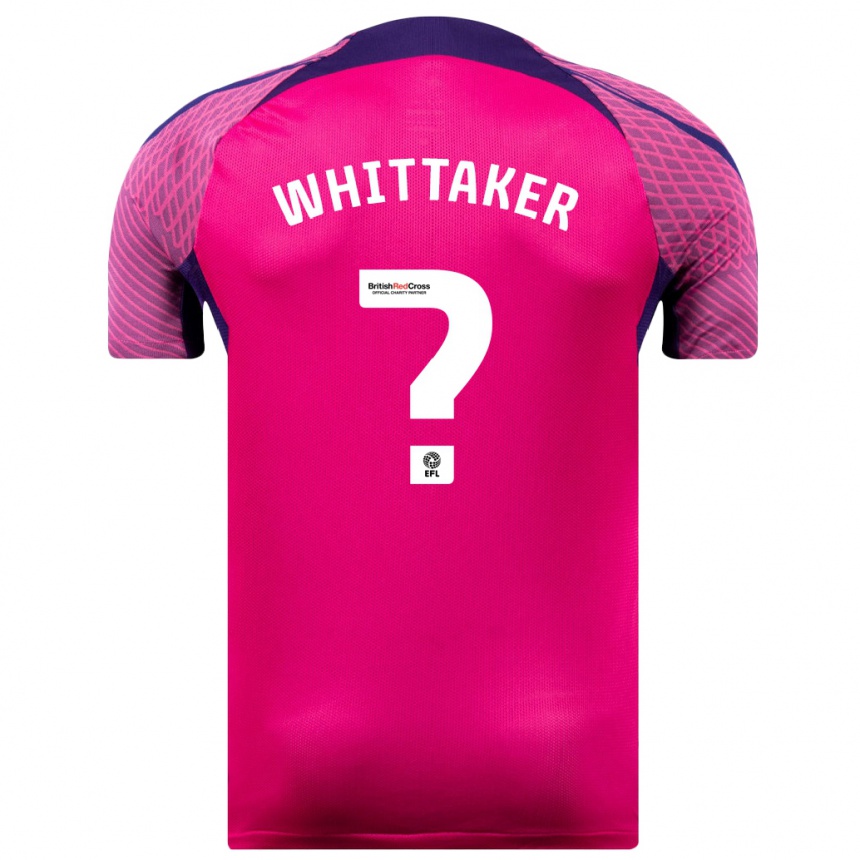 Kinder Fußball Jack Whittaker #0 Lila Auswärtstrikot Trikot 2023/24 T-Shirt Luxemburg