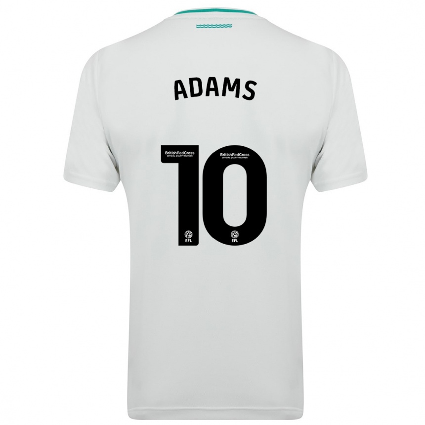 Kinder Fußball Ché Adams #10 Weiß Auswärtstrikot Trikot 2023/24 T-Shirt Luxemburg