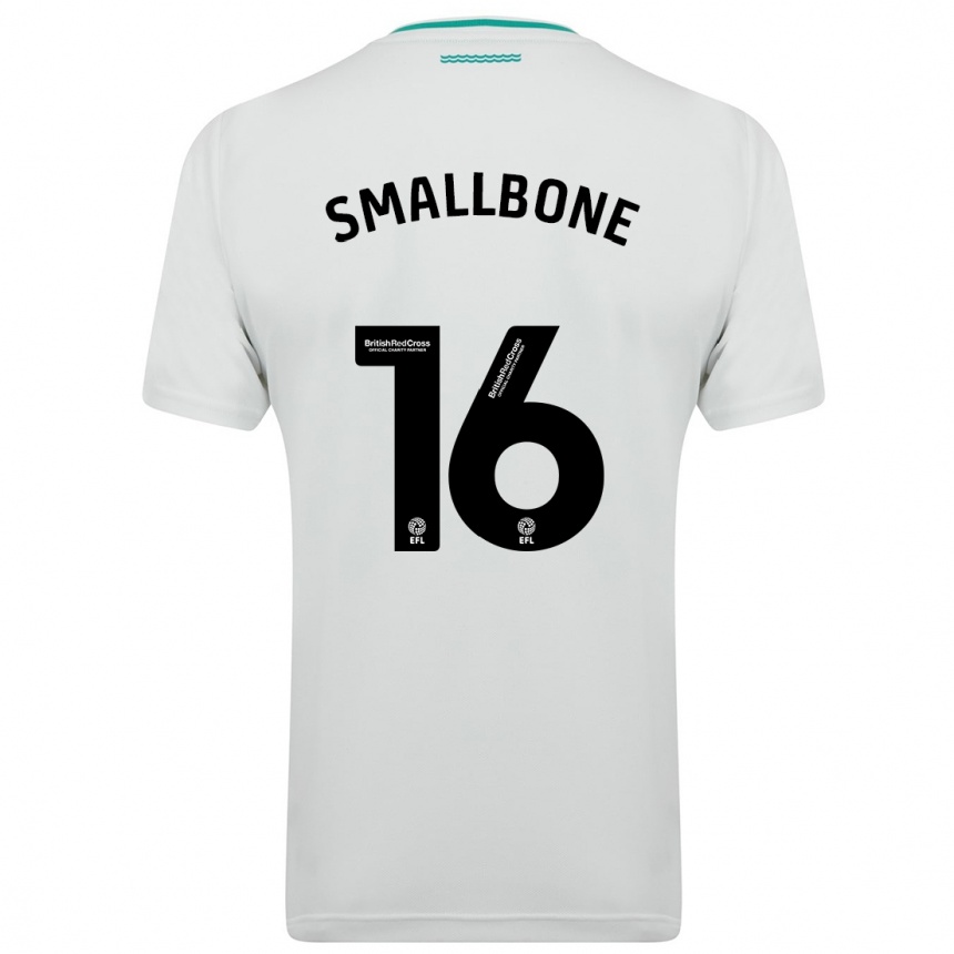 Kinder Fußball Will Smallbone #16 Weiß Auswärtstrikot Trikot 2023/24 T-Shirt Luxemburg