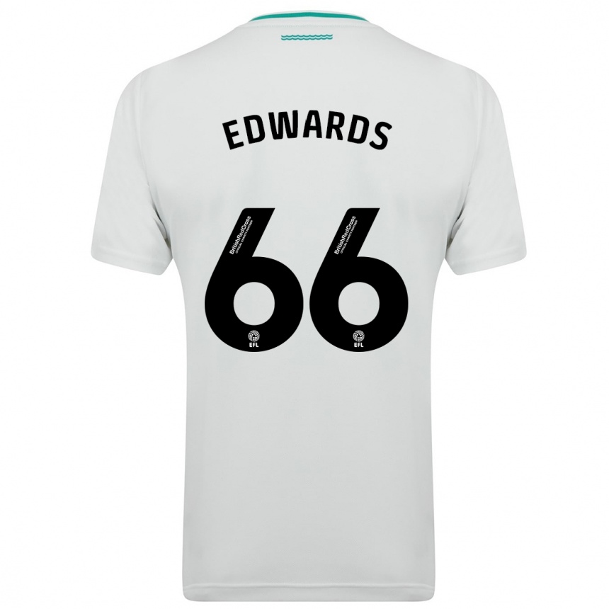 Kinder Fußball Diamond Edwards #66 Weiß Auswärtstrikot Trikot 2023/24 T-Shirt Luxemburg