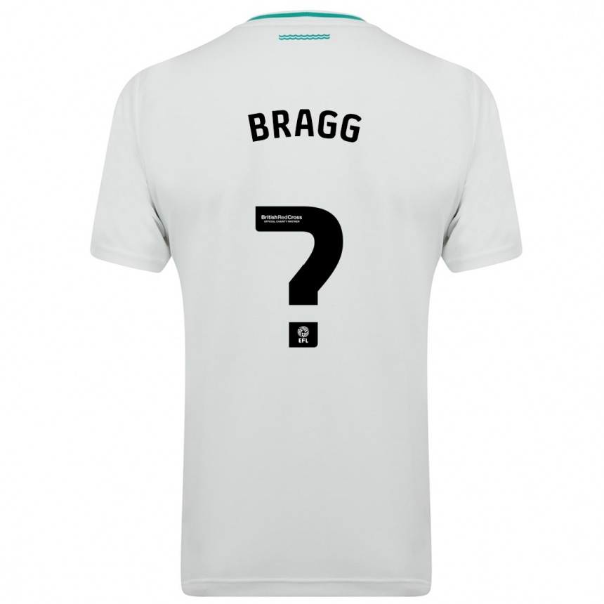 Kinder Fußball Cameron Bragg #0 Weiß Auswärtstrikot Trikot 2023/24 T-Shirt Luxemburg