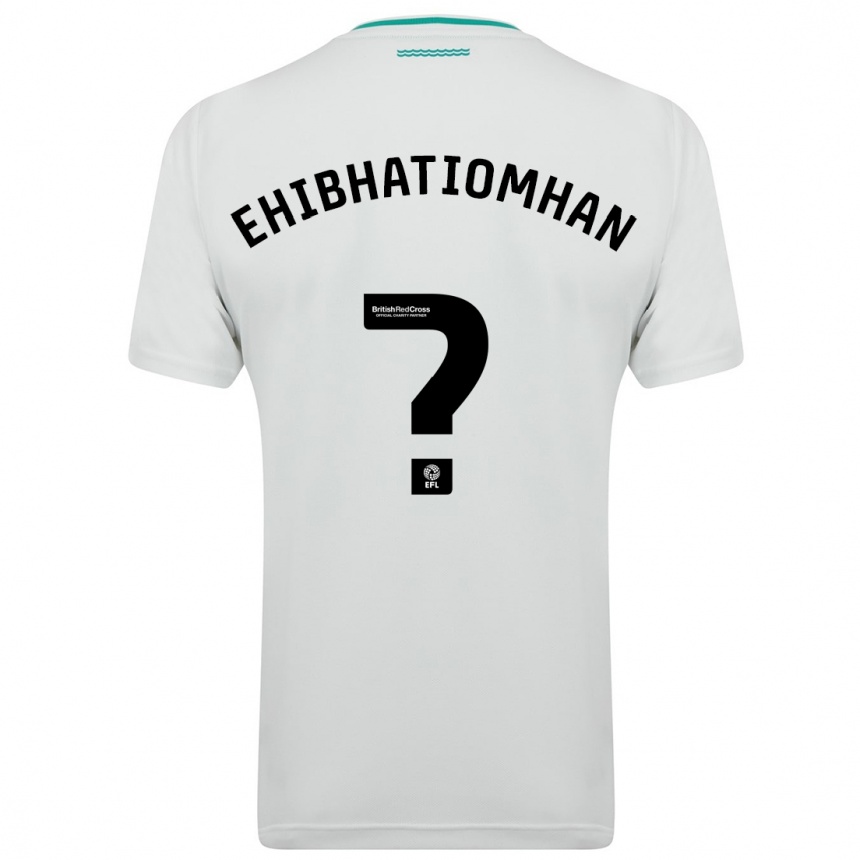 Kinder Fußball Princewill Ehibhatiomhan #0 Weiß Auswärtstrikot Trikot 2023/24 T-Shirt Luxemburg