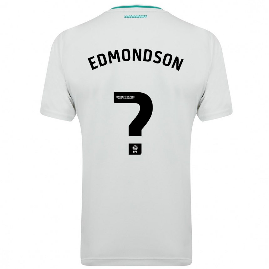 Kinder Fußball Tyler Edmondson #0 Weiß Auswärtstrikot Trikot 2023/24 T-Shirt Luxemburg