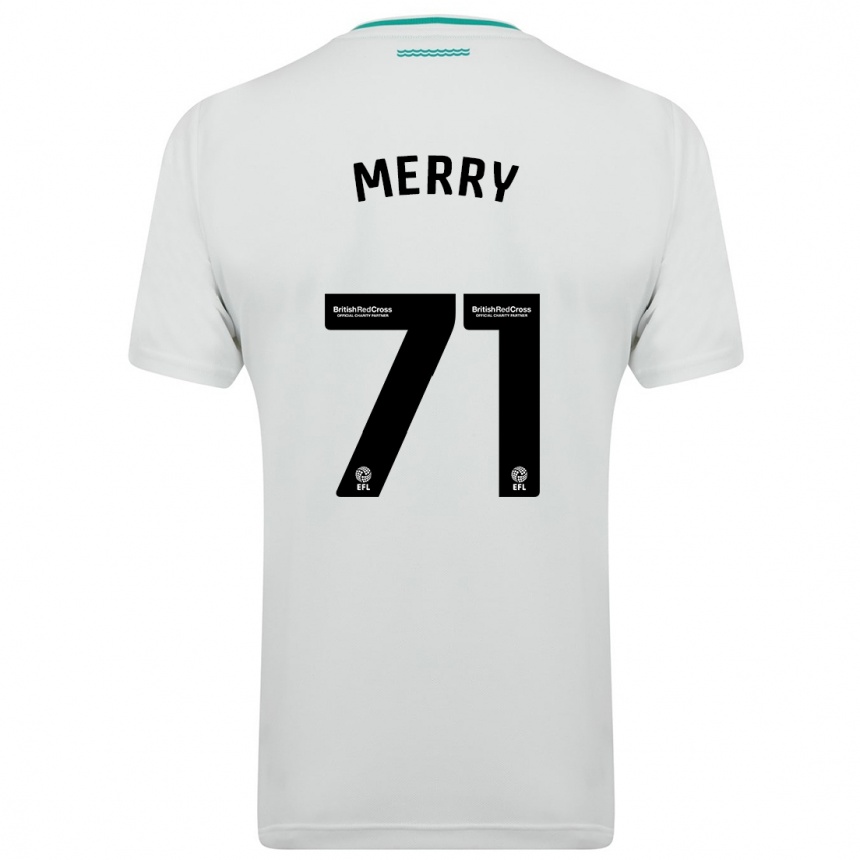 Kinder Fußball Will Merry #71 Weiß Auswärtstrikot Trikot 2023/24 T-Shirt Luxemburg