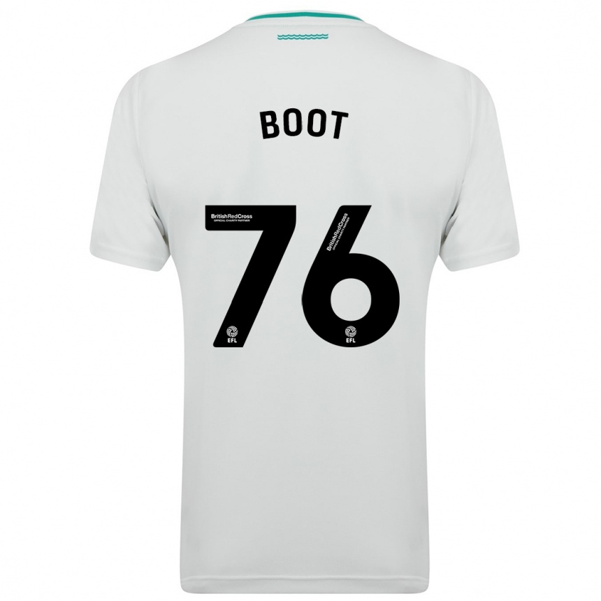 Kinder Fußball Nathanael Boot #76 Weiß Auswärtstrikot Trikot 2023/24 T-Shirt Luxemburg