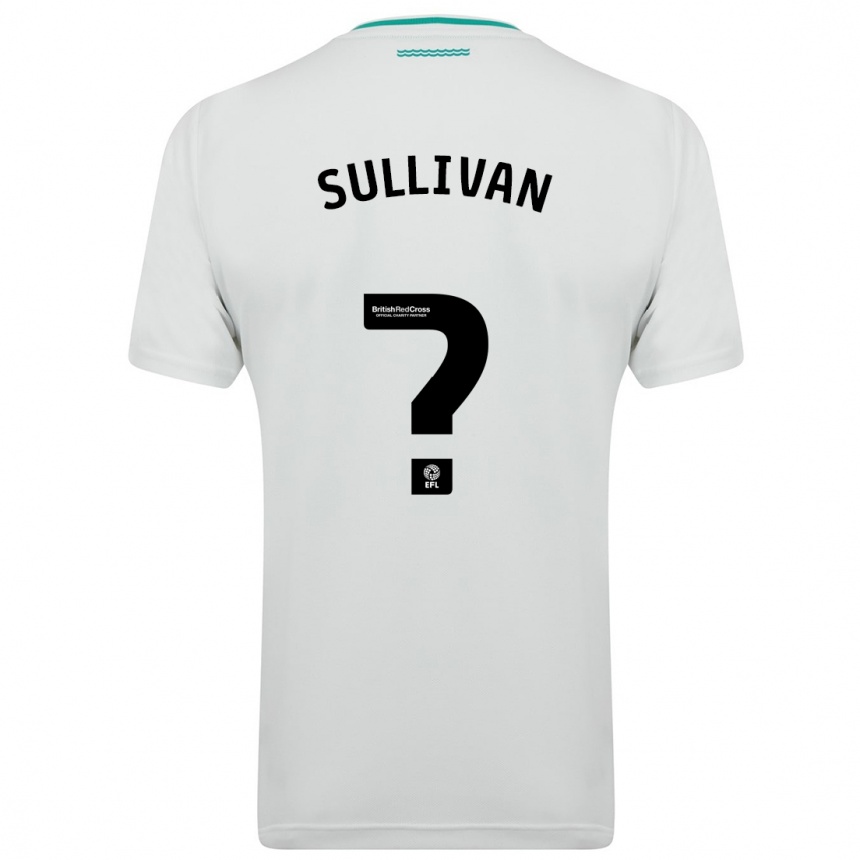 Kinder Fußball Cameron Sullivan #0 Weiß Auswärtstrikot Trikot 2023/24 T-Shirt Luxemburg