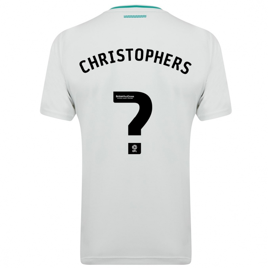 Kinder Fußball Leo Christophers #0 Weiß Auswärtstrikot Trikot 2023/24 T-Shirt Luxemburg