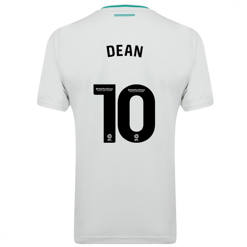 Kinder Fußball Rianna Dean #10 Weiß Auswärtstrikot Trikot 2023/24 T-Shirt Luxemburg