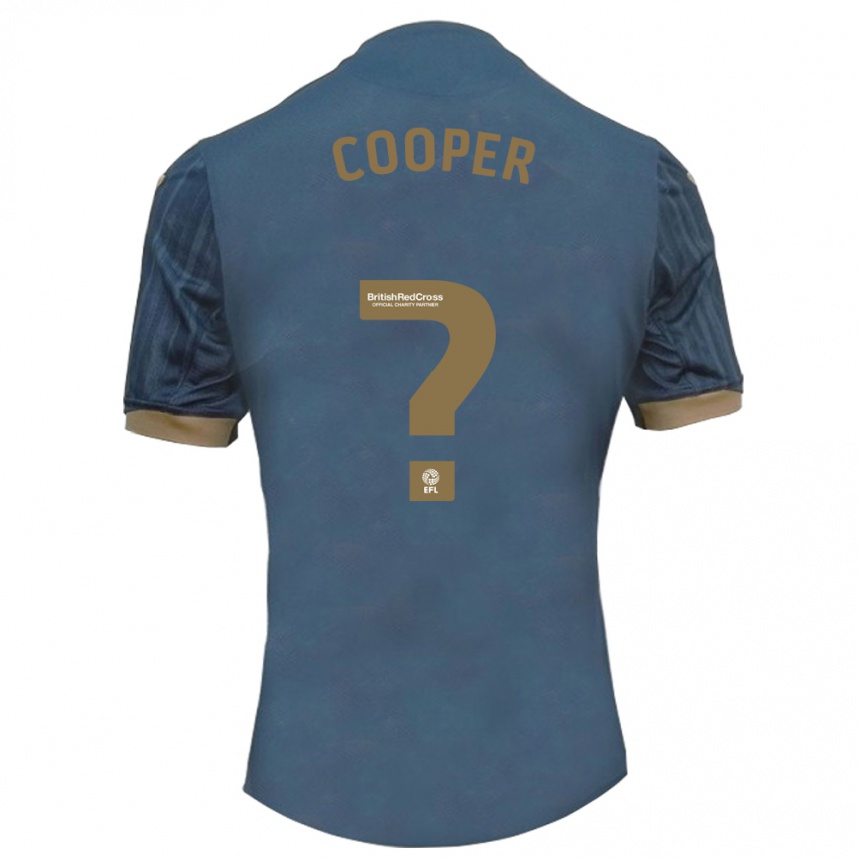 Kinder Fußball Jack Cooper #0 Dunkles Blaugrün Auswärtstrikot Trikot 2023/24 T-Shirt Luxemburg