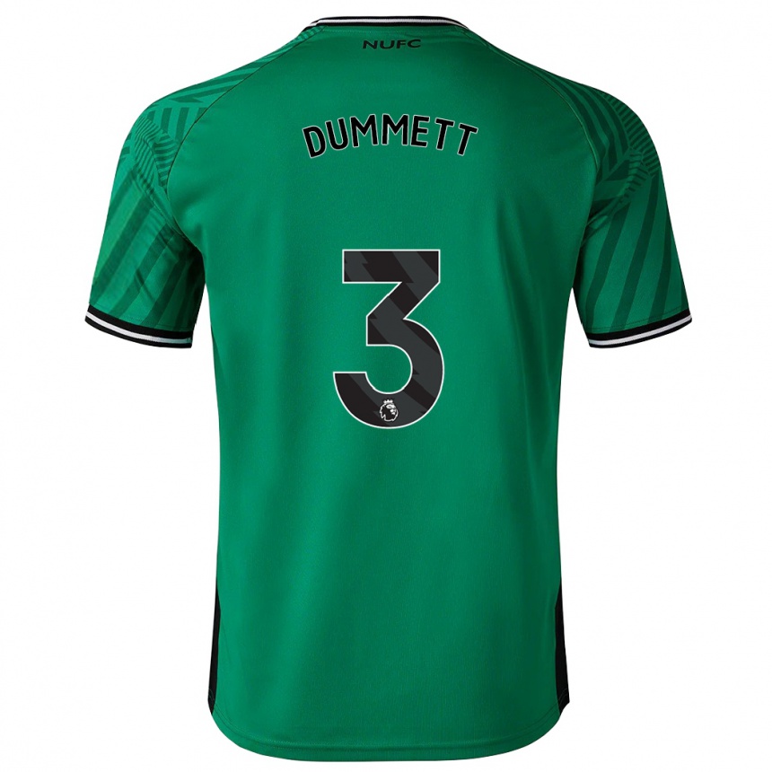 Kinder Fußball Paul Dummett #3 Grün Auswärtstrikot Trikot 2023/24 T-Shirt Luxemburg