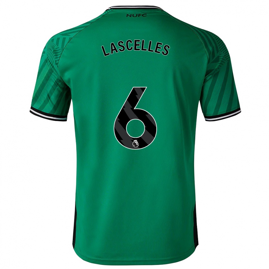 Kinder Fußball Jamaal Lascelles #6 Grün Auswärtstrikot Trikot 2023/24 T-Shirt Luxemburg