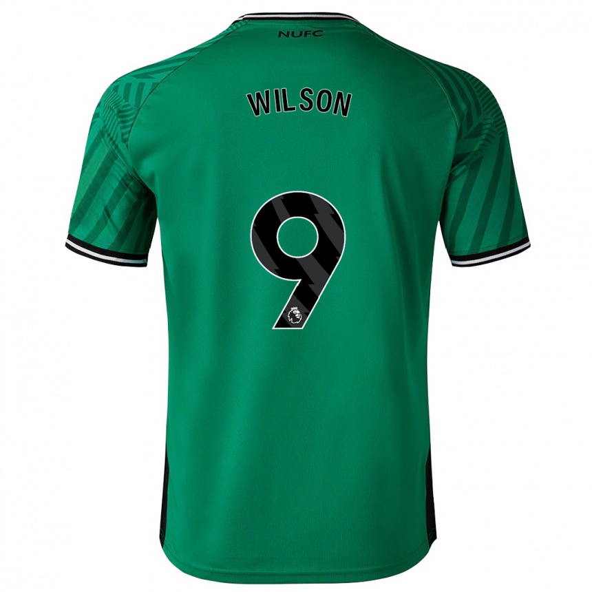 Kinder Fußball Callum Wilson #9 Grün Auswärtstrikot Trikot 2023/24 T-Shirt Luxemburg