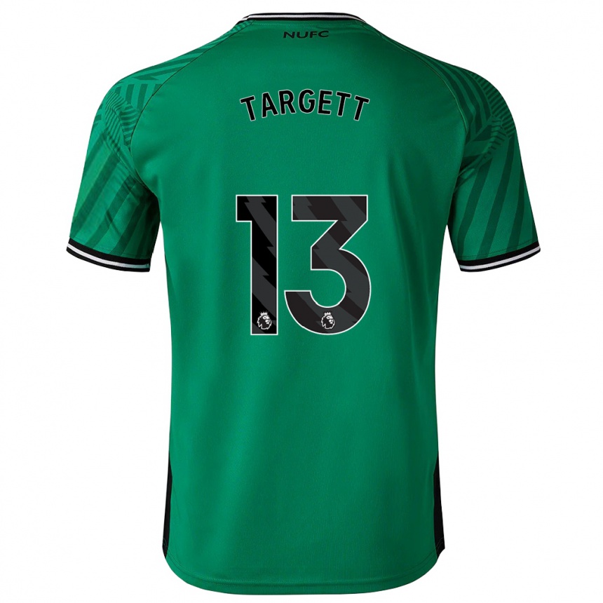 Kinder Fußball Matt Targett #13 Grün Auswärtstrikot Trikot 2023/24 T-Shirt Luxemburg