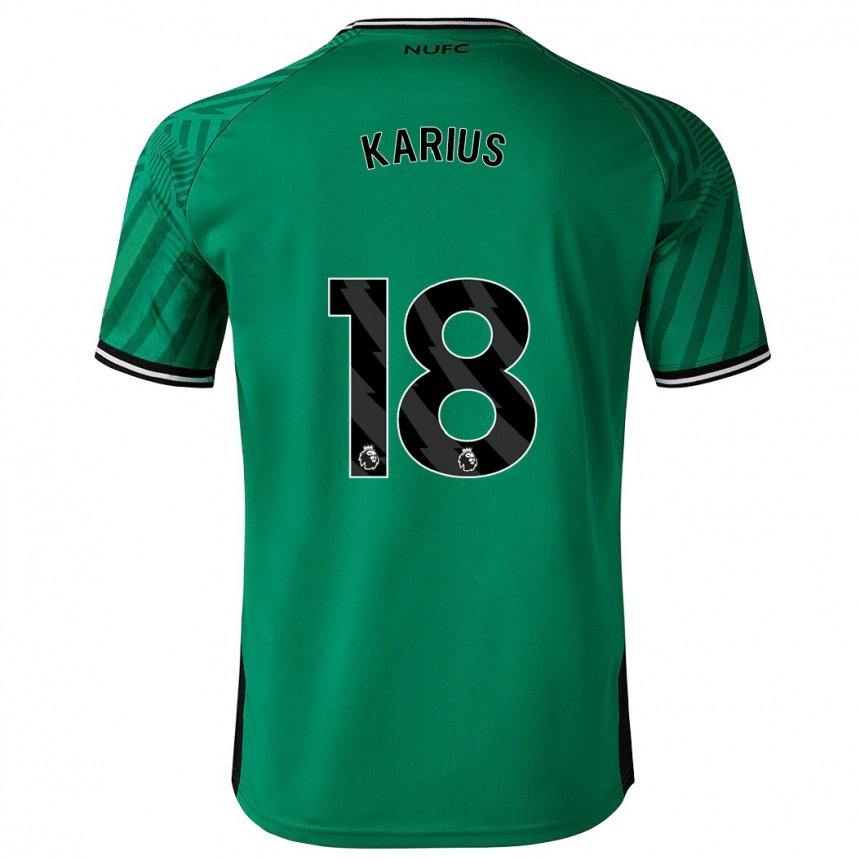 Kinder Fußball Loris Karius #18 Grün Auswärtstrikot Trikot 2023/24 T-Shirt Luxemburg