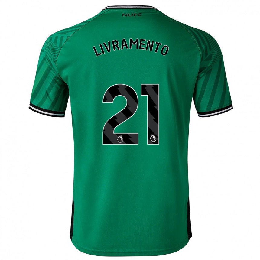 Kinder Fußball Tino Livramento #21 Grün Auswärtstrikot Trikot 2023/24 T-Shirt Luxemburg