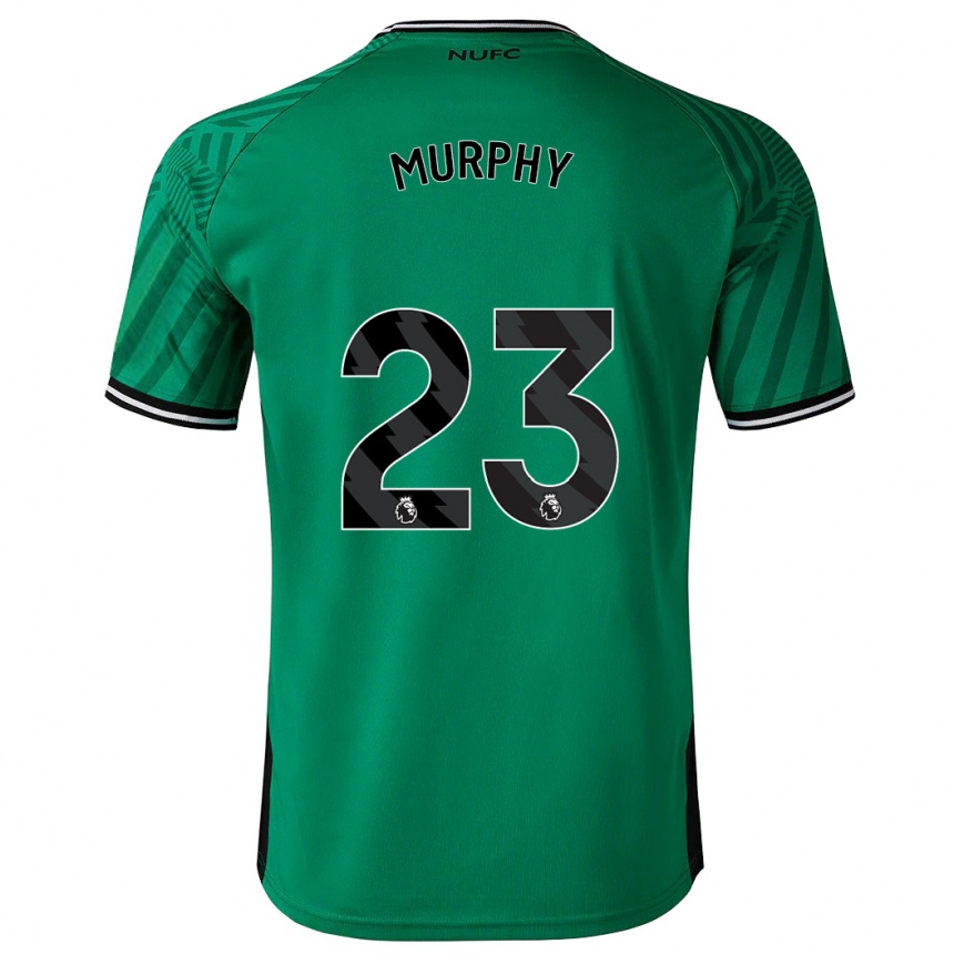 Kinder Fußball Jacob Murphy #23 Grün Auswärtstrikot Trikot 2023/24 T-Shirt Luxemburg