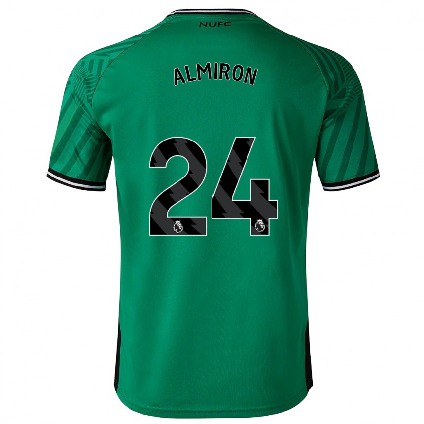 Kinder Fußball Miguel Almirón #24 Grün Auswärtstrikot Trikot 2023/24 T-Shirt Luxemburg