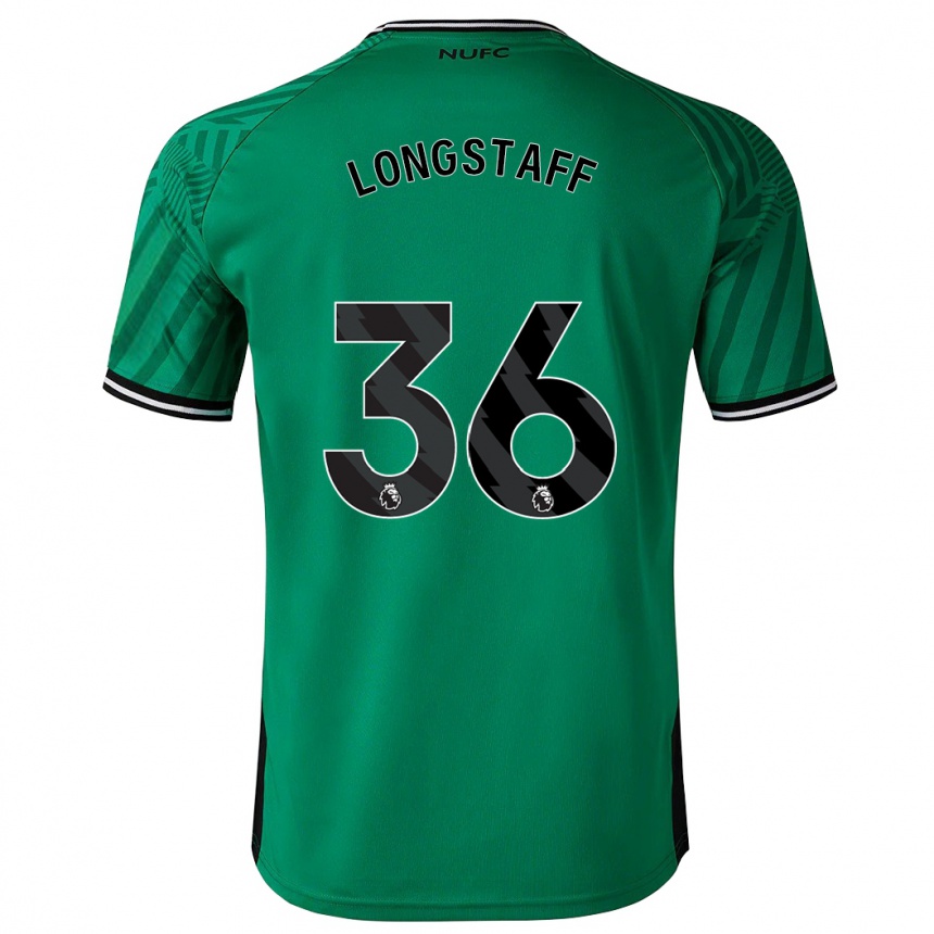 Kinder Fußball Sean Longstaff #36 Grün Auswärtstrikot Trikot 2023/24 T-Shirt Luxemburg
