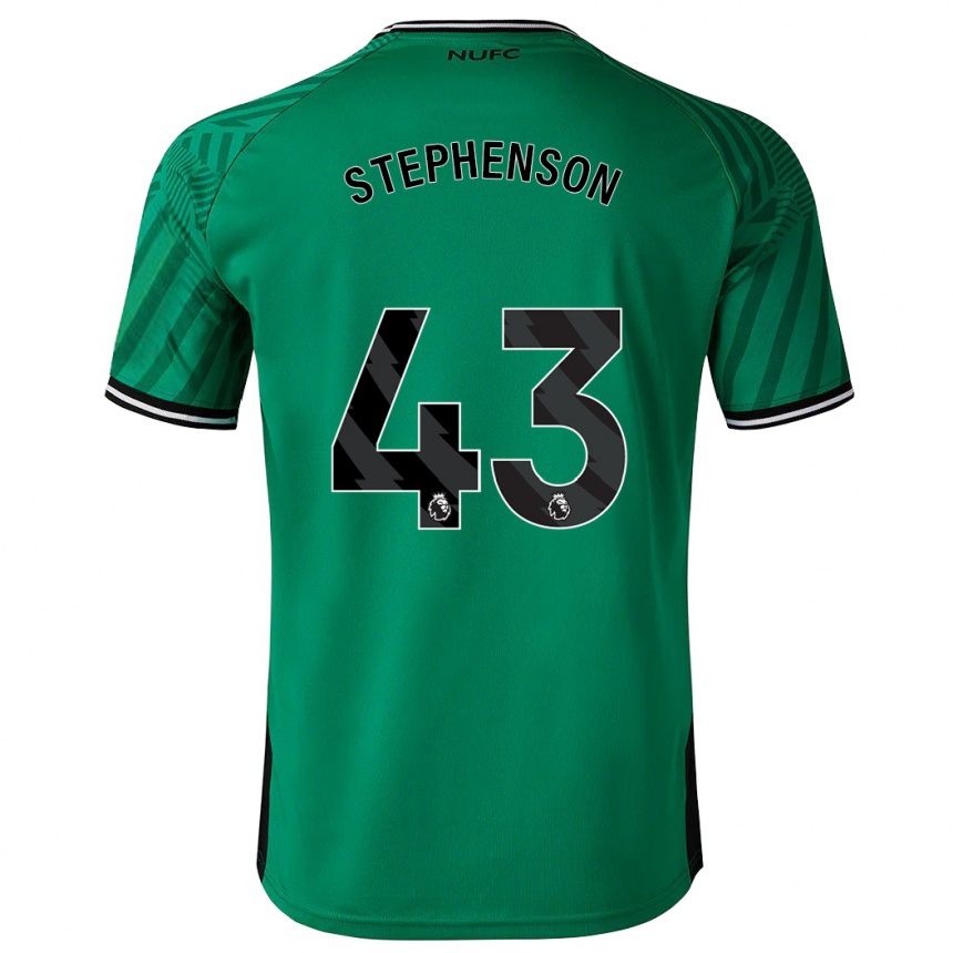 Kinder Fußball Dylan Stephenson #43 Grün Auswärtstrikot Trikot 2023/24 T-Shirt Luxemburg