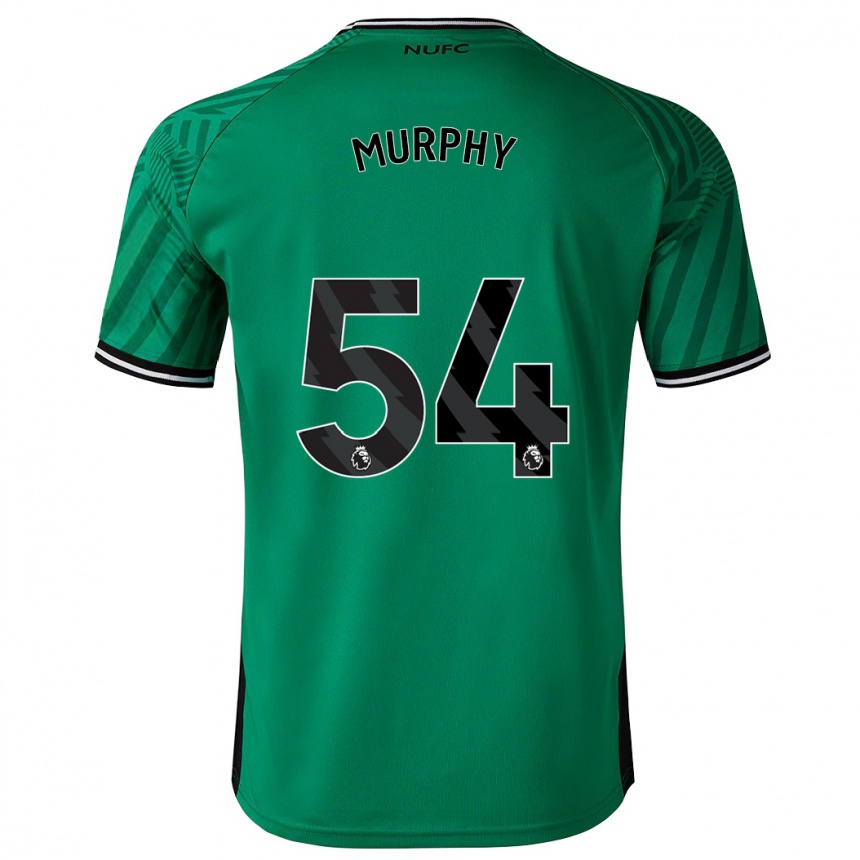 Kinder Fußball Alex Murphy #54 Grün Auswärtstrikot Trikot 2023/24 T-Shirt Luxemburg