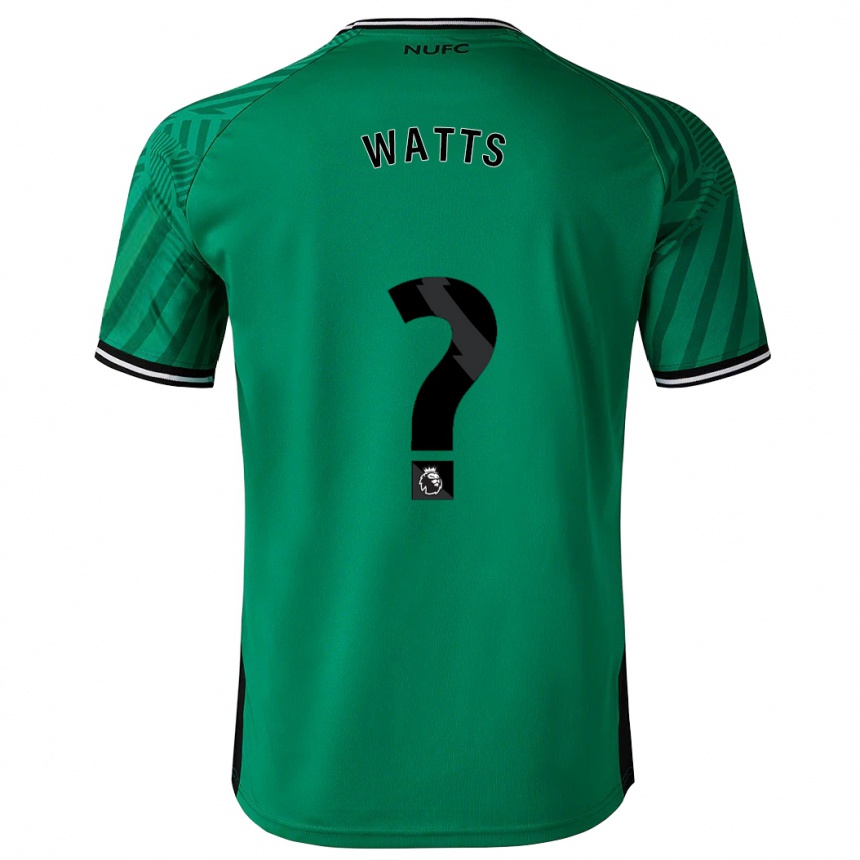 Kinder Fußball Logan Watts #0 Grün Auswärtstrikot Trikot 2023/24 T-Shirt Luxemburg