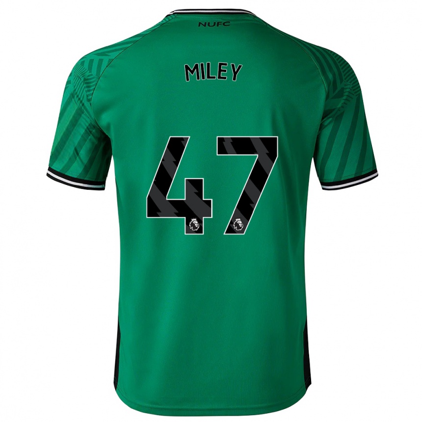 Kinder Fußball Jamie Miley #47 Grün Auswärtstrikot Trikot 2023/24 T-Shirt Luxemburg