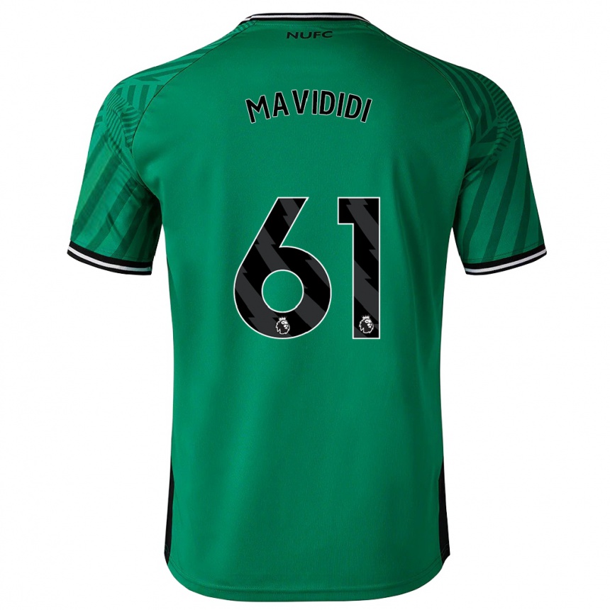 Kinder Fußball Shaun Mavididi #61 Grün Auswärtstrikot Trikot 2023/24 T-Shirt Luxemburg