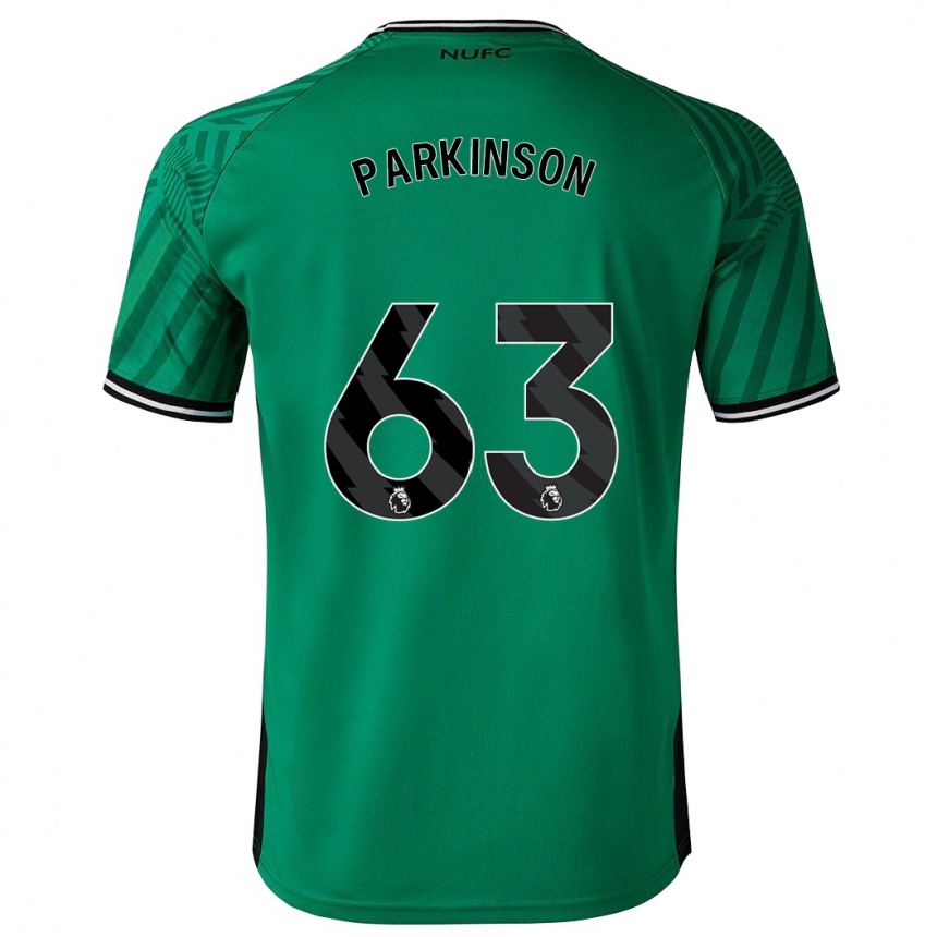 Kinder Fußball Ben Parkinson #63 Grün Auswärtstrikot Trikot 2023/24 T-Shirt Luxemburg