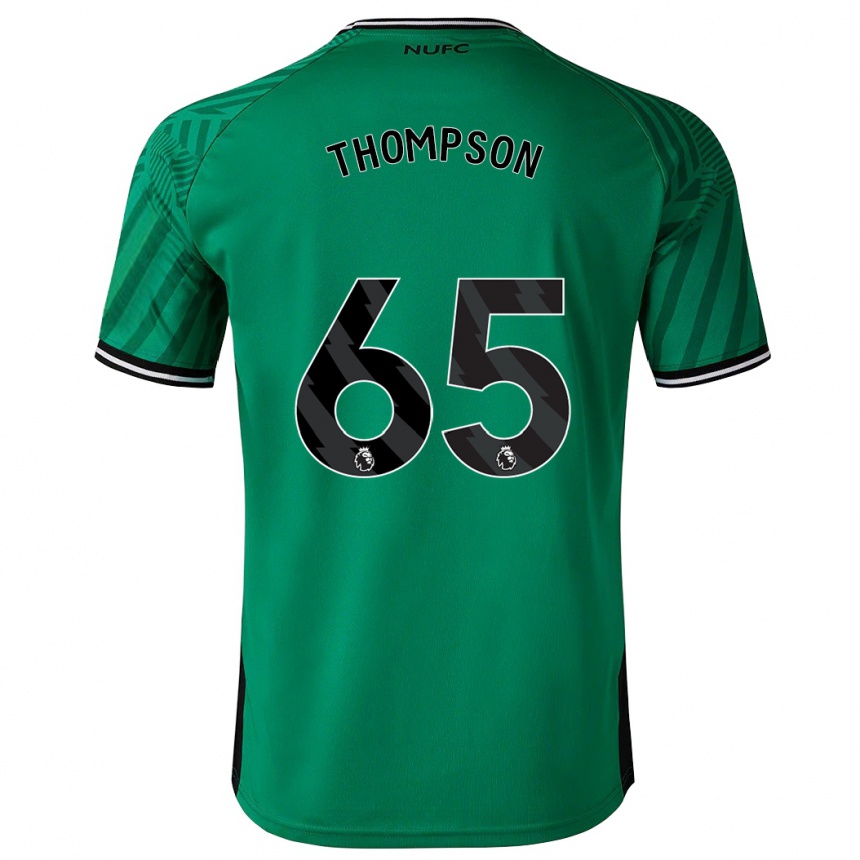 Kinder Fußball Ciaran Thompson #65 Grün Auswärtstrikot Trikot 2023/24 T-Shirt Luxemburg