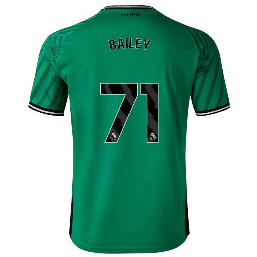 Kinder Fußball Scott Bailey #71 Grün Auswärtstrikot Trikot 2023/24 T-Shirt Luxemburg