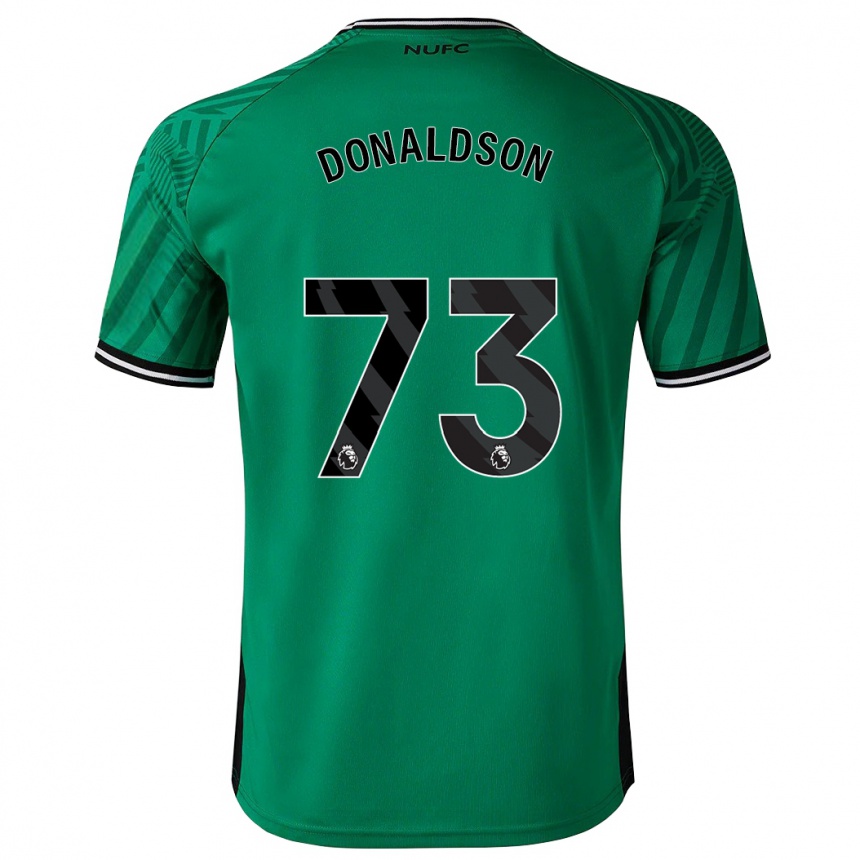 Kinder Fußball Josh Donaldson #73 Grün Auswärtstrikot Trikot 2023/24 T-Shirt Luxemburg