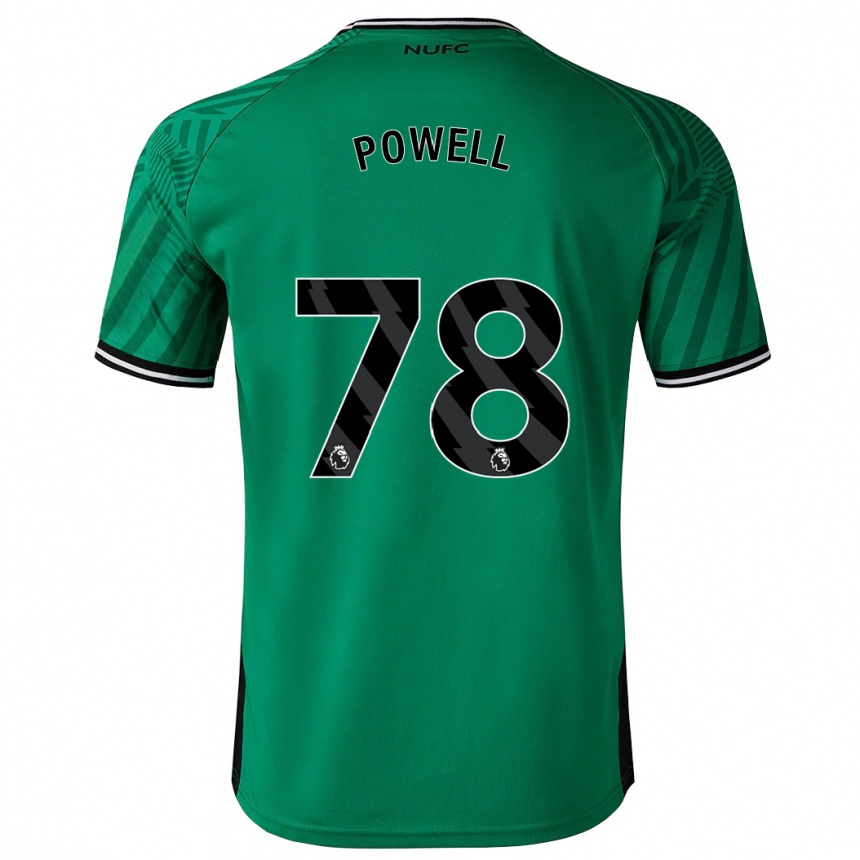 Kinder Fußball Harry Powell #78 Grün Auswärtstrikot Trikot 2023/24 T-Shirt Luxemburg