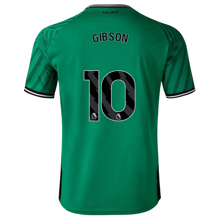 Kinder Fußball Georgia Gibson #10 Grün Auswärtstrikot Trikot 2023/24 T-Shirt Luxemburg