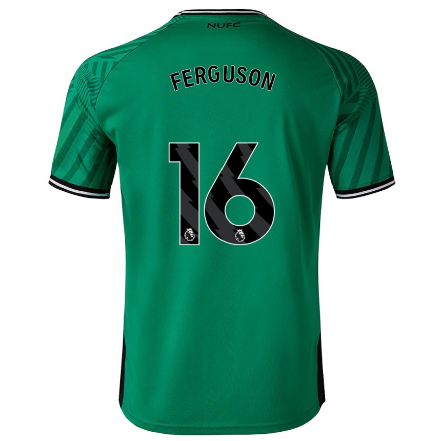 Kinder Fußball Becky Ferguson #16 Grün Auswärtstrikot Trikot 2023/24 T-Shirt Luxemburg