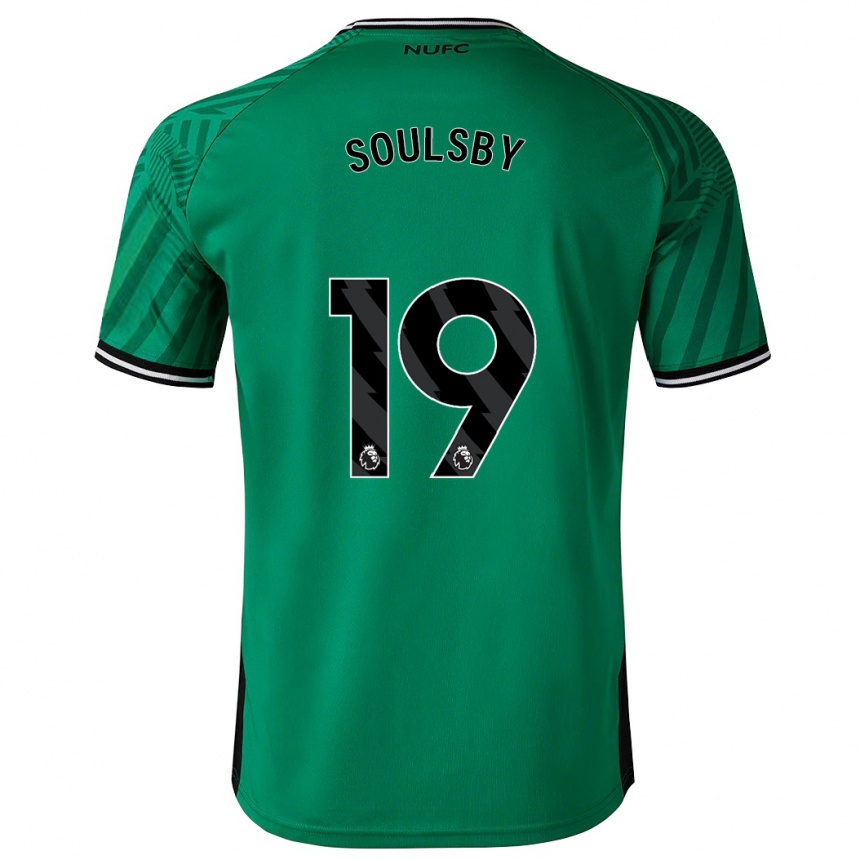 Kinder Fußball Anna Soulsby #19 Grün Auswärtstrikot Trikot 2023/24 T-Shirt Luxemburg