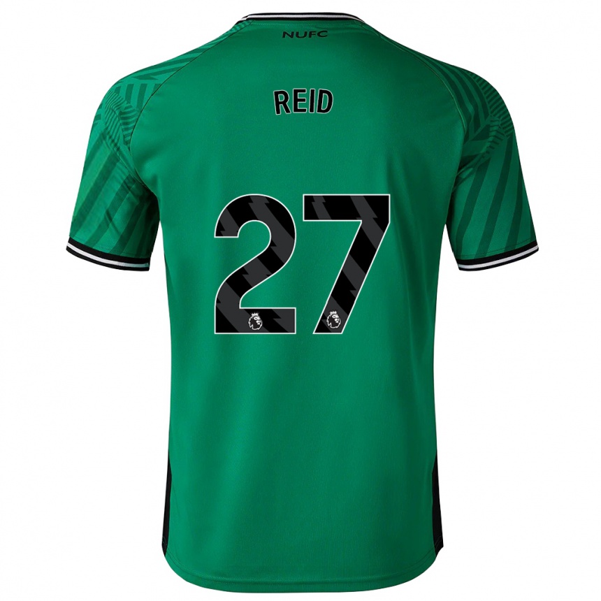 Kinder Fußball Hannah Reid #27 Grün Auswärtstrikot Trikot 2023/24 T-Shirt Luxemburg