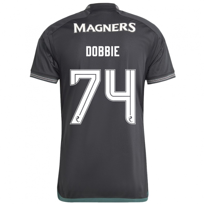 Kinder Fußball Lewis Dobbie #74 Schwarz Auswärtstrikot Trikot 2023/24 T-Shirt Luxemburg