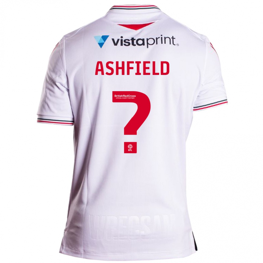 Kinder Fußball Harry Ashfield #0 Weiß Auswärtstrikot Trikot 2023/24 T-Shirt Luxemburg