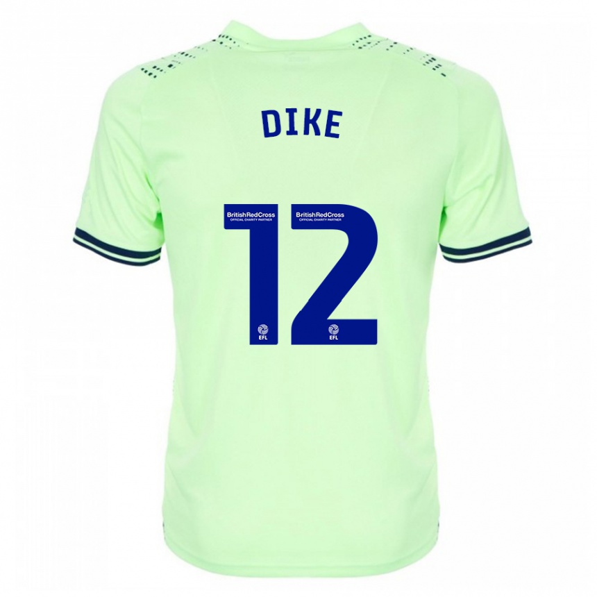 Kinder Fußball Daryl Dike #12 Marine Auswärtstrikot Trikot 2023/24 T-Shirt Luxemburg