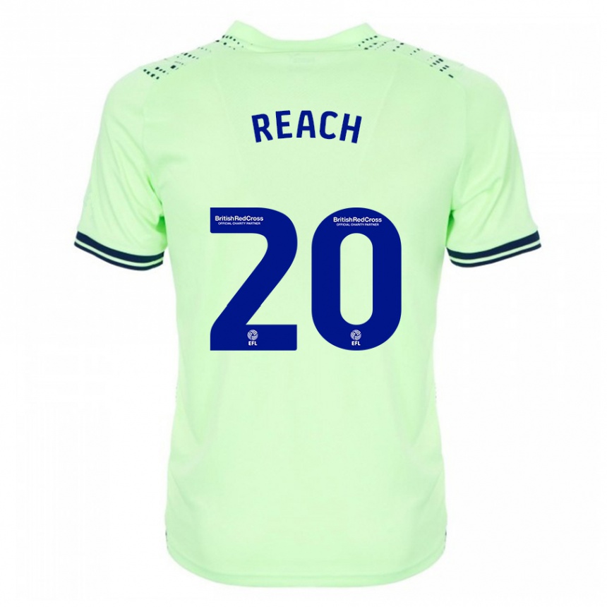 Kinder Fußball Adam Reach #20 Marine Auswärtstrikot Trikot 2023/24 T-Shirt Luxemburg