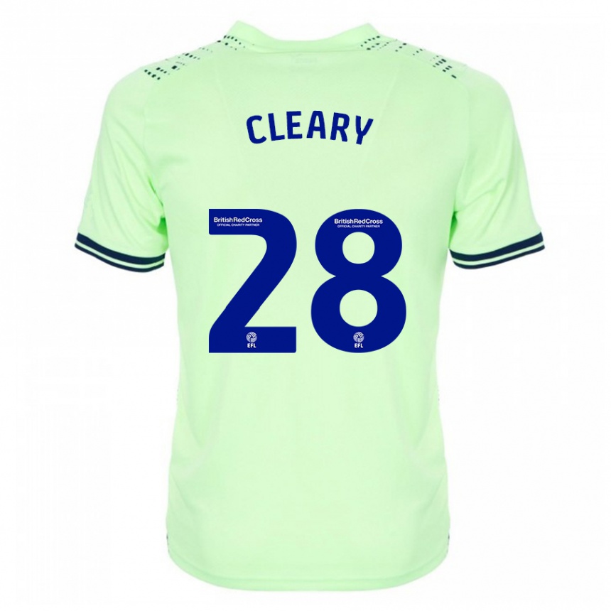 Kinder Fußball Reyes Cleary #28 Marine Auswärtstrikot Trikot 2023/24 T-Shirt Luxemburg