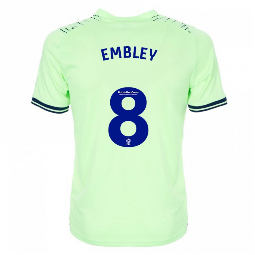 Kinder Fußball Rosie Embley #8 Marine Auswärtstrikot Trikot 2023/24 T-Shirt Luxemburg