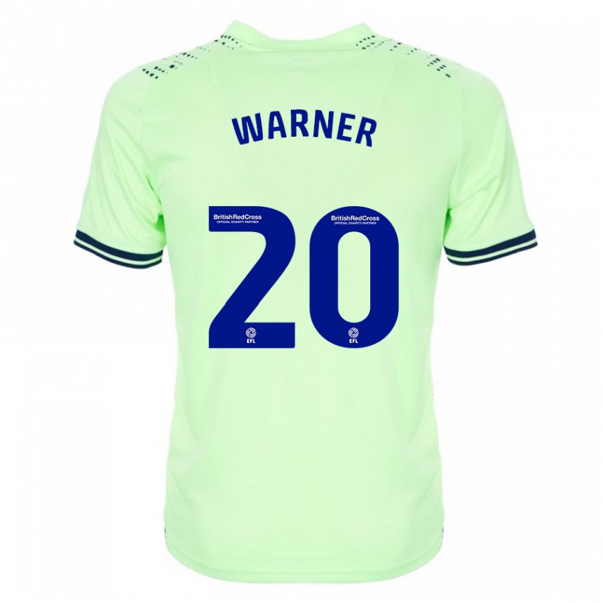 Kinder Fußball Phoebe Warner #20 Marine Auswärtstrikot Trikot 2023/24 T-Shirt Luxemburg