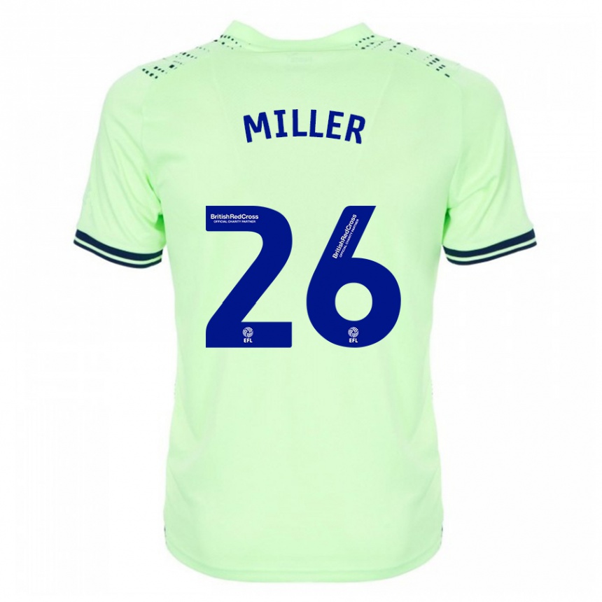 Kinder Fußball Nna Miller #26 Marine Auswärtstrikot Trikot 2023/24 T-Shirt Luxemburg