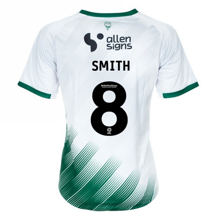 Kinder Fußball Alistair Smith #8 Weiß Auswärtstrikot Trikot 2023/24 T-Shirt Luxemburg