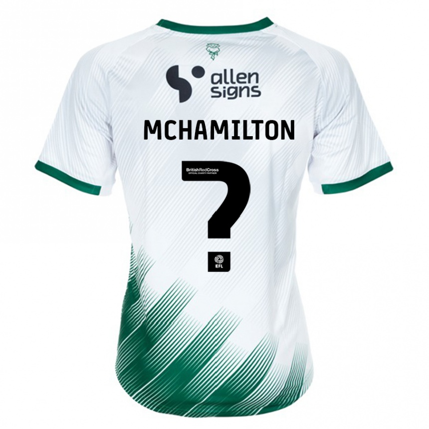Kinder Fußball Toni Mchamilton #0 Weiß Auswärtstrikot Trikot 2023/24 T-Shirt Luxemburg