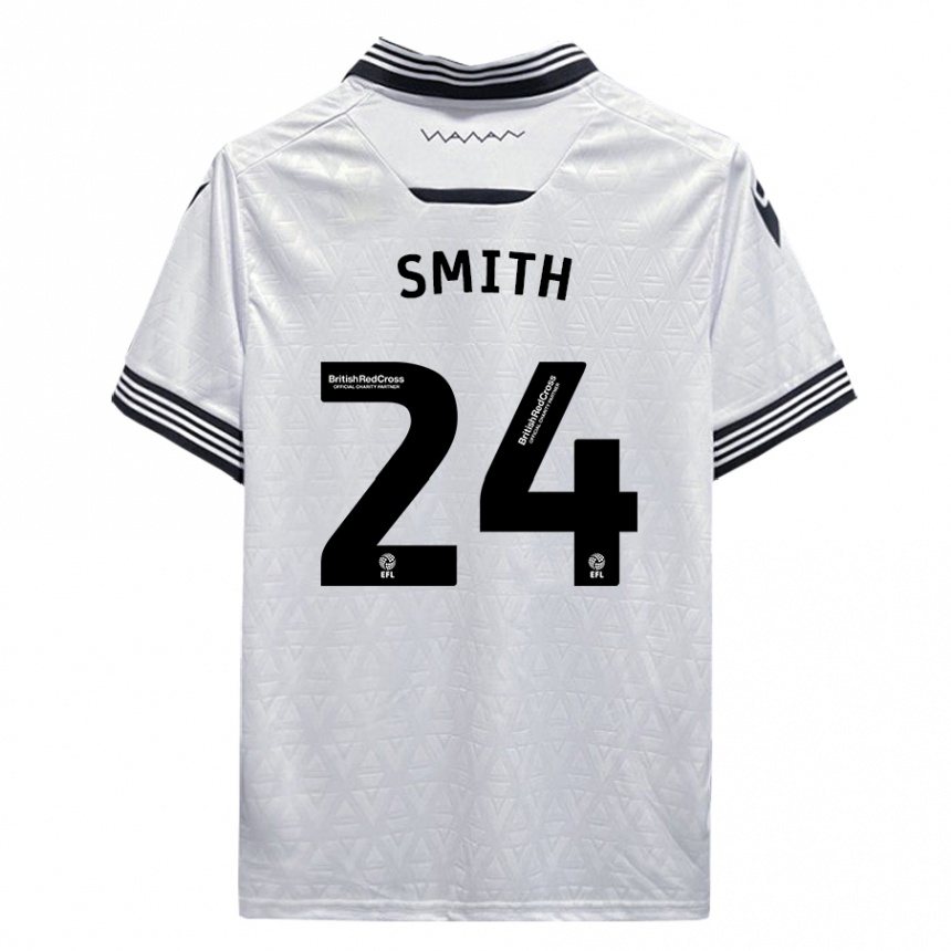 Kinder Fußball Michael Smith #24 Weiß Auswärtstrikot Trikot 2023/24 T-Shirt Luxemburg